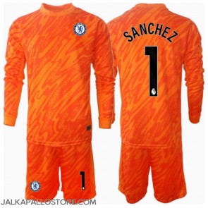 Chelsea Robert Sanchez #1 Maalivahti Kotipaita Lapsille 2024-25 Pitkähihainen (+ shortsit)